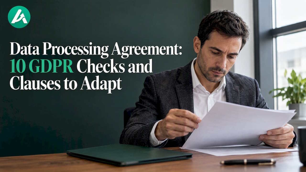 Data Processing Agreement: 10 GDPR Checks and Clauses to Adapt