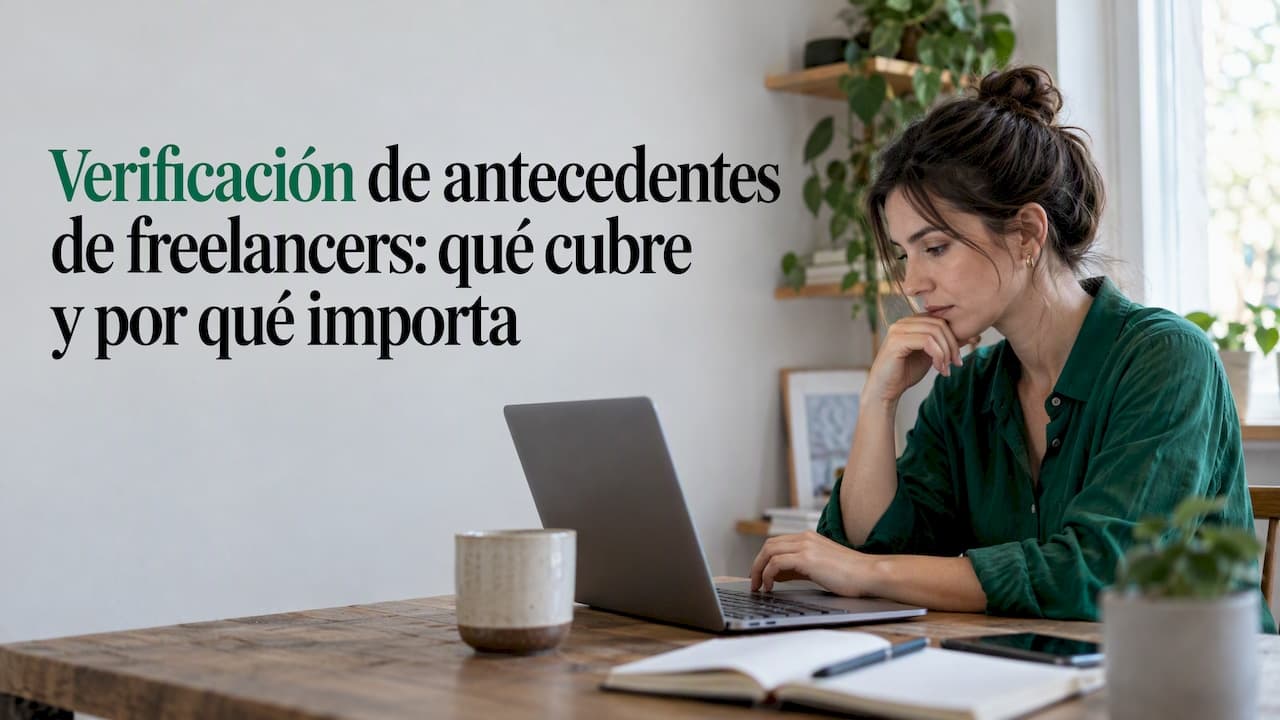 Verificación de antecedentes de freelancers: qué cubre y por qué importa