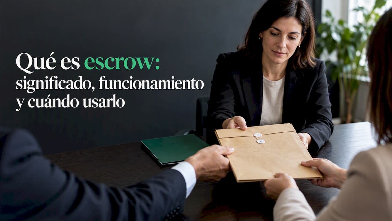 Qué es escrow: significado, funcionamiento y cuándo usarlo