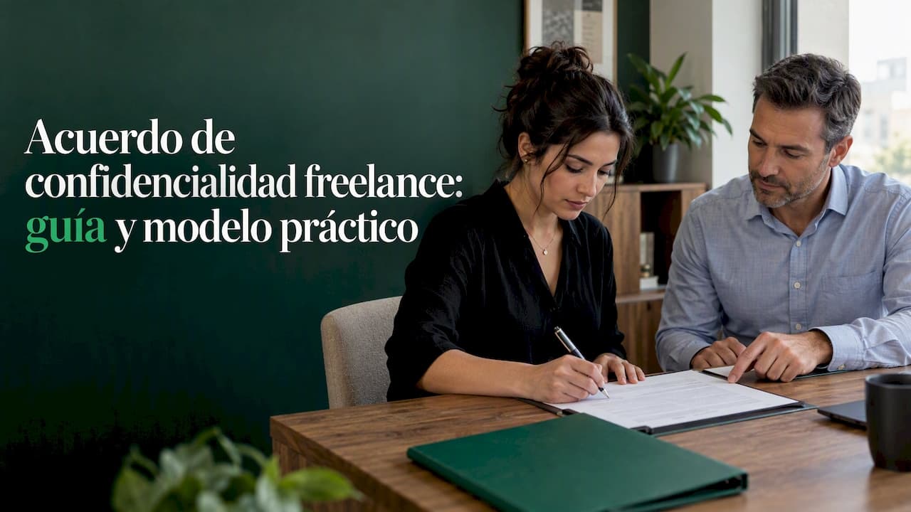 Acuerdo de confidencialidad freelance: guía y modelo práctico