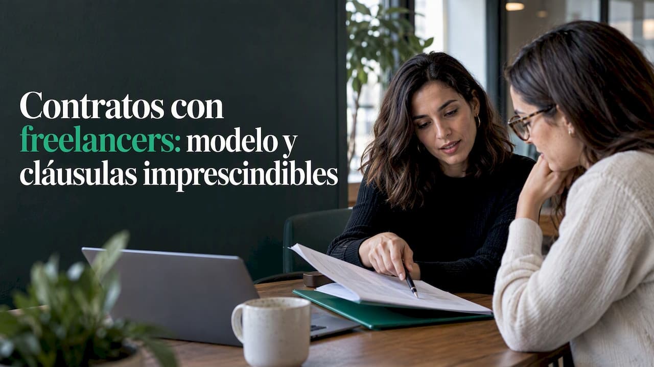 Contratos con freelancers: modelo y cláusulas imprescindibles
