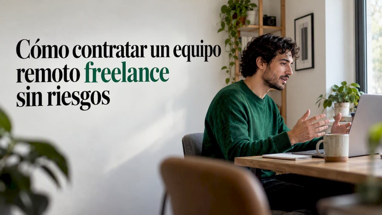Cómo contratar un equipo remoto freelance sin riesgos