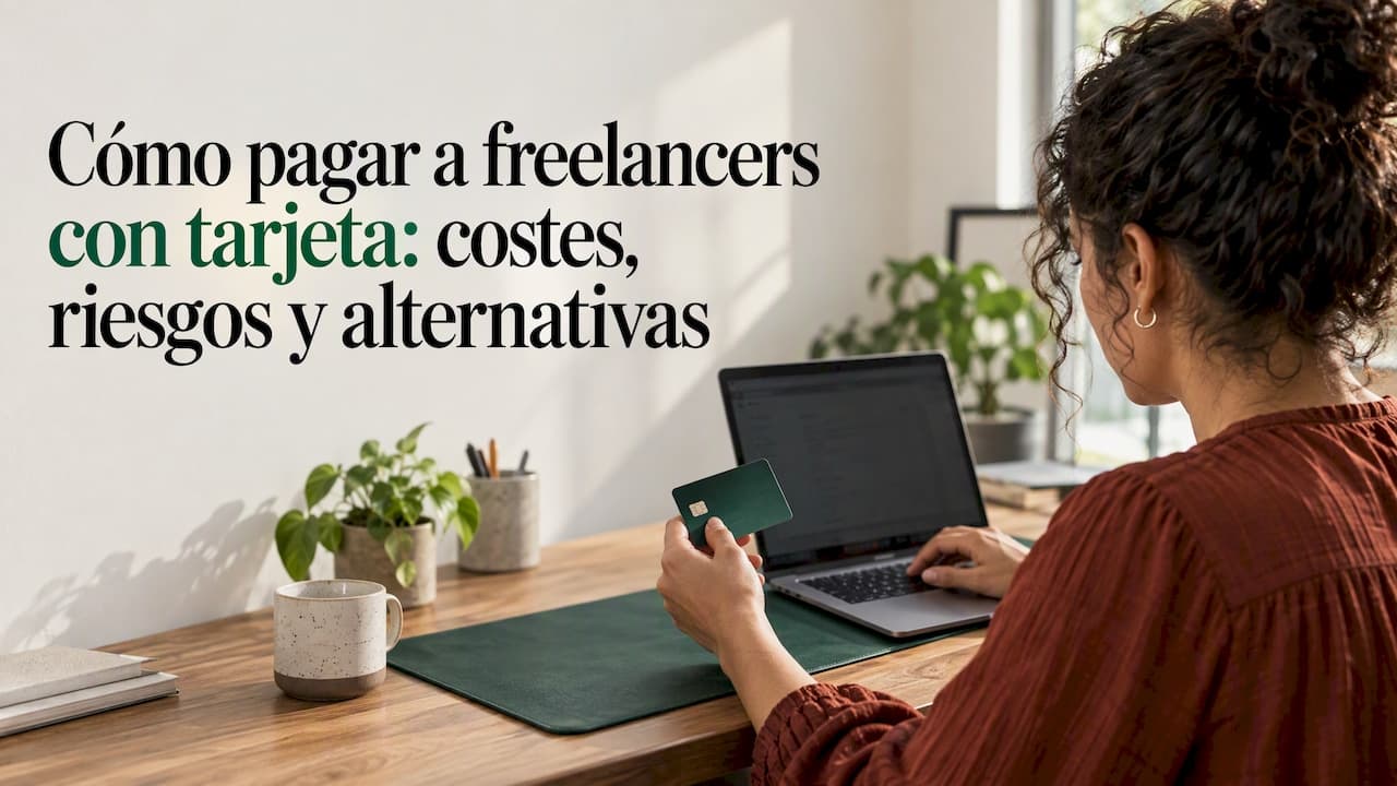 Cómo pagar a freelancers con tarjeta: costes, riesgos y alternativas