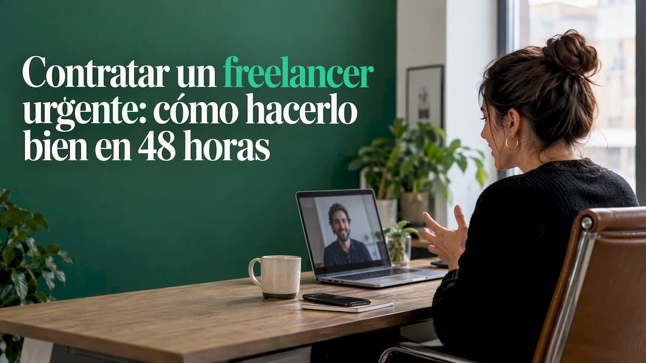 Contratar un freelancer urgente: cómo hacerlo bien en 48 horas