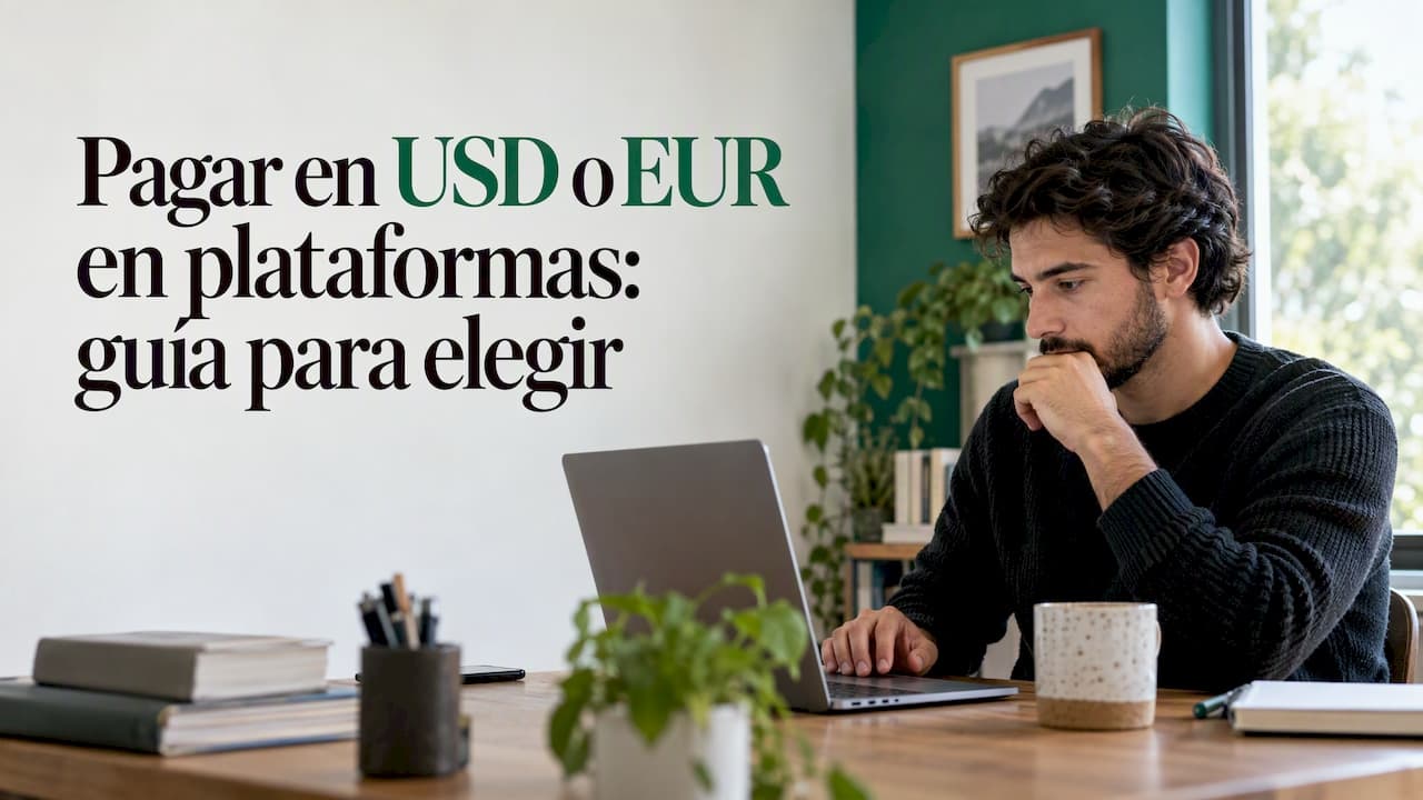 Pagar en USD o EUR en plataformas: guía para elegir